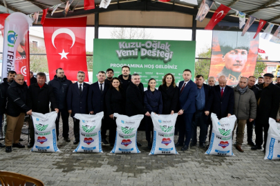 Kuzu-Oğlak Yemi Desteği Projesi Yetiştiricilere Can Suyu Oldu