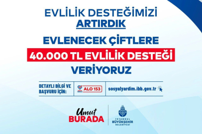 İBB Evlilik Desteğini 40 Bin TL’ye Yükseltti: Başvurular Devam Ediyor