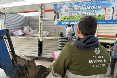 Aydın'da Küçük Üreticilere Yem Destekleri Sürüyor