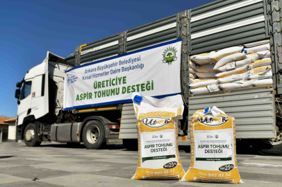 Şereflikoçhisar'da 15 Bin 450 Kilogram Aspir Tohumu Dağıtıldı