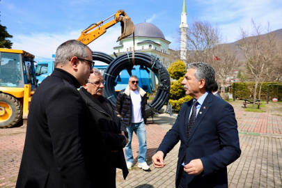 Hamidiye'de Zeytinliklere Modern Sulama Hattı