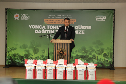 Samsun’da Yonca Tohumu ve Gübre Dağıtımı Başladı