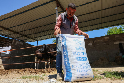 Germencik’te Küçük Üreticilere Yem Desteği
