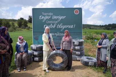 Başkan Subaşı Kızıldamlar Köyünde Sulama Borusu Dağıttı