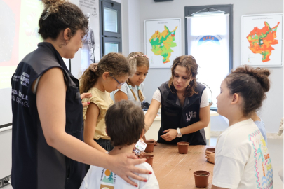 Efes Tarlası Yaşam Köyü'nde Çocuklar Toprakla Buluştu