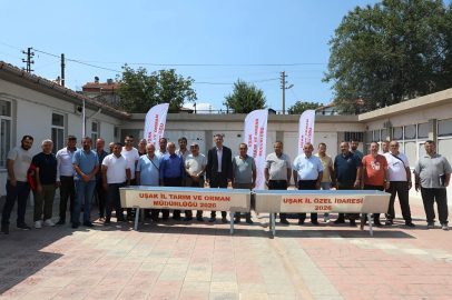 Uşak'ta Meralara Hayvan Sulukları Yerleştiriliyor