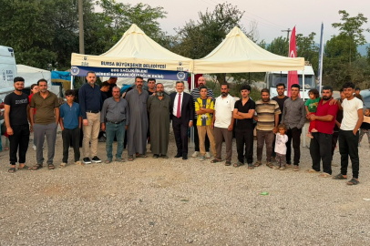 Bursa Büyükşehir'den Mevsimlik Tarım İşçilerine Destek
