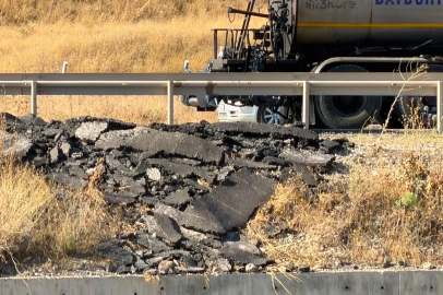 Tarım arazisine dökülen asfalt artıkları tepki çekti!