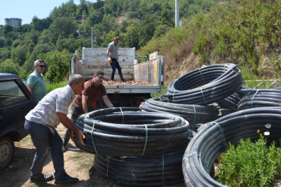 Sulama Borusu Desteği Üretime Can Suyu Oluyor