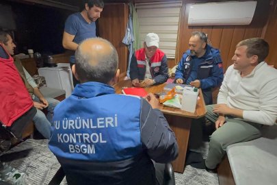 Balıkesir'de Balıkçı Teknelerine Gece Denetimi