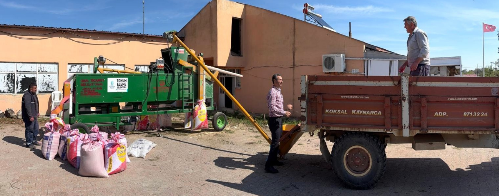 Seyyar Selektör Makinesi Çiftçilerin Hizmetinde